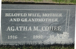 Agatha M Cohee 