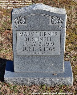 Mary <I>Turner</I> Bushnell 
