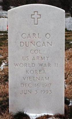 Col Carl O'Dell Duncan 