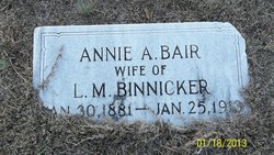 Annie A. <I>Bair</I> Binnicker 