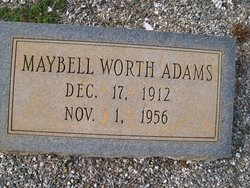 Maybelle <I>Worth</I> Adams 