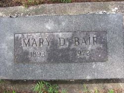 Mary Wells <I>Drew</I> Bair 
