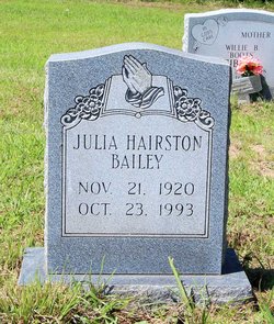 Julia <I>Hairston</I> Bailey 