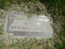 Callie <I>Sweeney</I> Henderson 