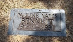 Pauline Elizabeth <I>Yates</I> Bennett 