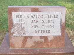 Bertha <I>Waters</I> Petter 