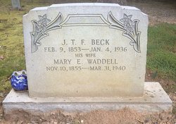 Mary Elizabeth <I>Waddell</I> Beck 