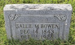 Sallie M <I>Nunn</I> Bowen 