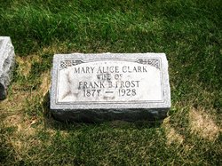 Mary Alice <I>Clark</I> Frost 