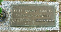 Elise <I>Brown</I> Barkley 