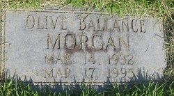 Olive Zaneeta <I>Ballance</I> Morgan 