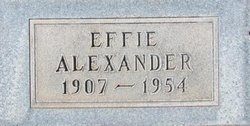 Effie Ellen <I>Arnold</I> Alexander 