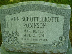 Ann <I>Schottelkotte</I> Robinson 