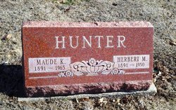 Maude K. <I>Mendenhall</I> Hunter 