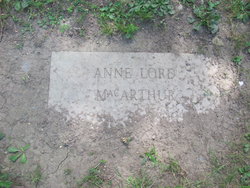 Anne <I>Lord</I> MacArthur 
