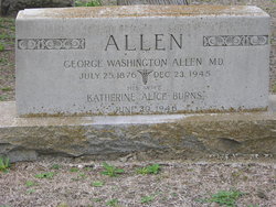 Katherine Alice “Katie” <I>Burns</I> Allen 