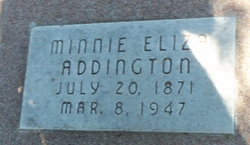 Minnie Eliza <I>Ziebell</I> Addington 
