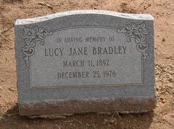 Lucy Jane <I>Lawson</I> Bradley 