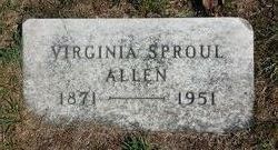 Virginia Ann <I>Sproul</I> Allen 