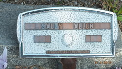 Sarah Tenie “Sally” <I>Chancey</I> Allen 