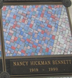 Mrs Nancy <I>Hickman</I> Bennett 