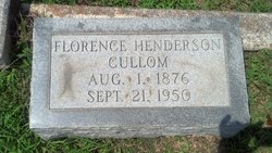 Florence <I>Henderson</I> Cullom 
