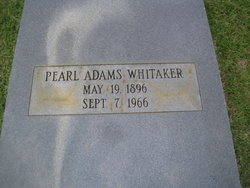 Pearl <I>Adams</I> Whitaker 