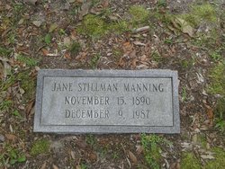 Jane <I>Stillman</I> Manning 