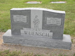 Bertha Wilhelmina <I>Fredrick</I> Wuensch 