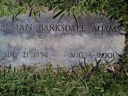 Lillian <I>Barksdale</I> Adams 