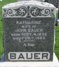 Mrs Katharine <I>Haefner</I> Bauer 