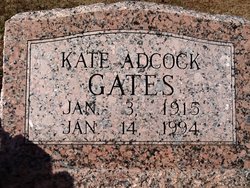 Kate <I>Adcock</I> Gates 