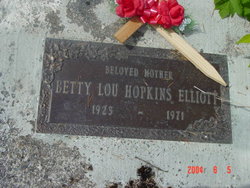 Betty Lou <I>Hopkins</I> Elliott 