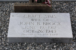 Grace <I>Sims</I> Brock 