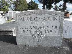 Alice Catherine <I>Martin</I> Andrus 