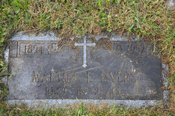Martha Florence “Mattie” <I>Blyler</I> Myers 