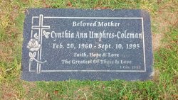 Cynthia Ann <I>Umphres</I> Coleman 
