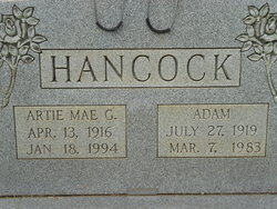 Artie Mae <I>Glenn</I> Hancock 