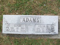 Velda Mary <I>Hamelman</I> Adams 