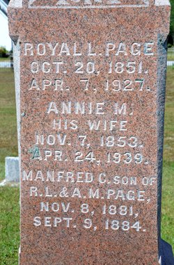 Martha Ann “Annie” <I>Osgood</I> Page 