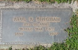 Paul Rea “Bing” Bingham 