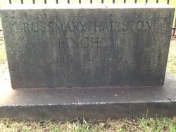 Rosemary <I>Hairston</I> Bingham 