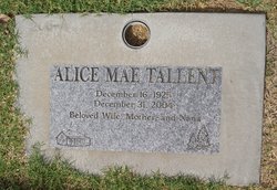 Alice Mae “Nanna” Tallent 