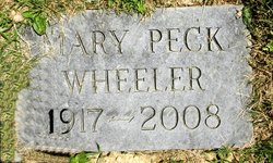 Mary <I>Peck</I> Wheeler 