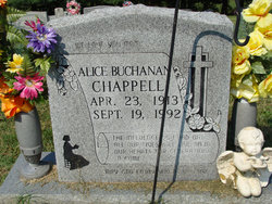Alice <I>Buchanan</I> Chappell 