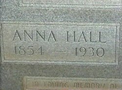 Anna <I>Hall</I> Ethridge 