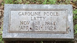 Caroline <I>Poole</I> Latty 