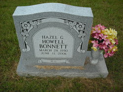 Hazel G <I>Butler</I> Howell Bonnett 