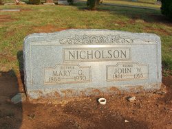 Mary G. <I>Hudson</I> Nicholson 