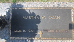 Martha Anita <I>Whitcomb</I> Coan 